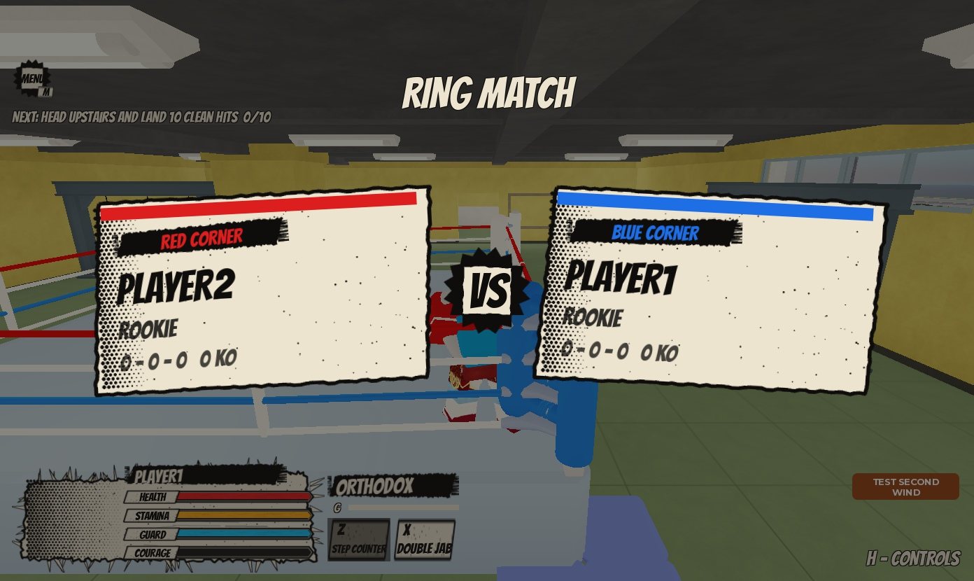 Second Wind Boxing: VS intro before round one